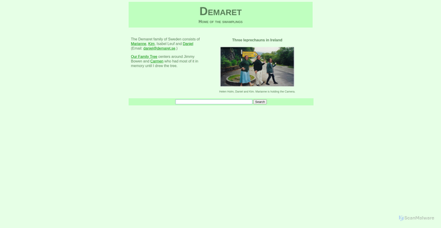 Security scan screenshot of https://demaret.se