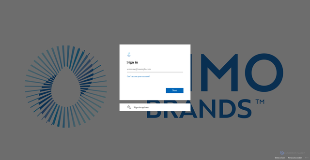 Security scan screenshot of https://primobrands.my.salesforce.com