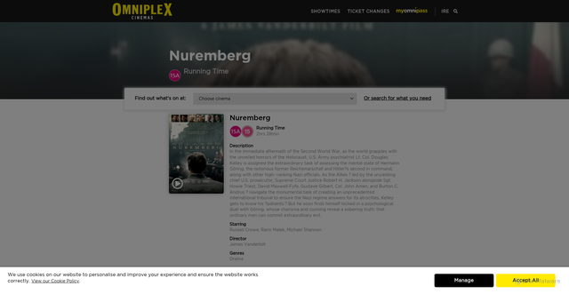 Security scan screenshot of https://www.omniplex.ie/whatson/movie/showtimes/nuremberg
