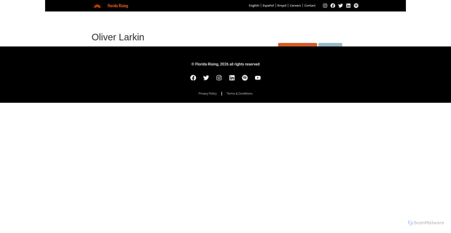 Security scan screenshot of floridarising.org