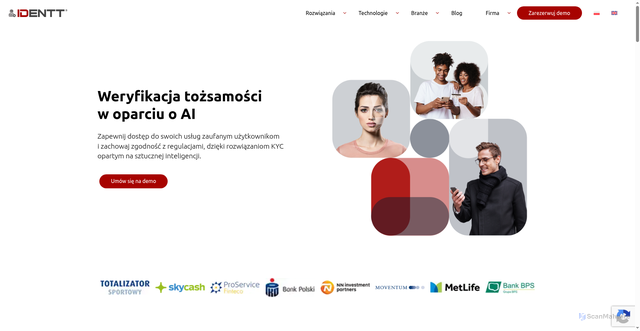 Security scan screenshot of https://identt.pl
