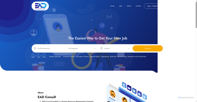 Security scan screenshot of https://eadconsultltd.com