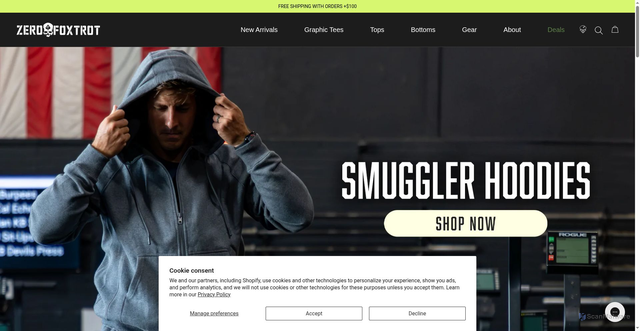 Security scan screenshot of https://zerofoxtrot.com