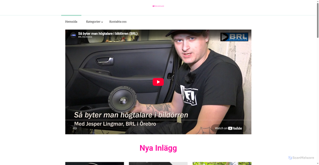 Security scan screenshot of https://bilstereoforbundet.se