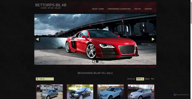 Security scan screenshot of https://bettorpsbil.se