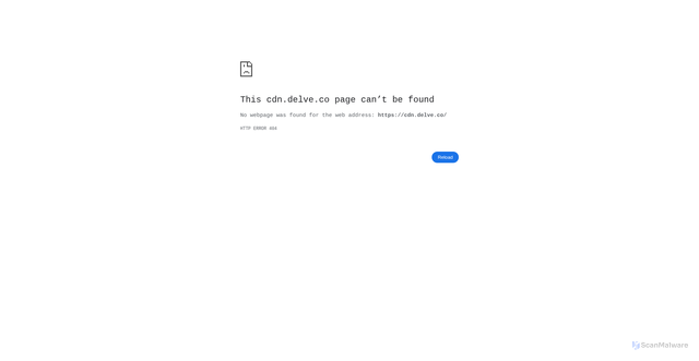 Security scan screenshot of https://cdn.delve.co/