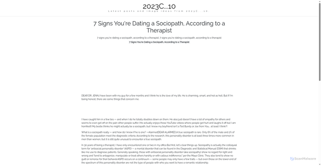 Security scan screenshot of https://cakrawalapixellab-dpet3uwhks0r.edgeone.app/7-signs-youre-dating-a-sociopath-according-to-a-therapist.html