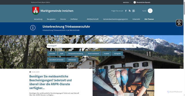Security scan screenshot of https://www.sancandido.eu