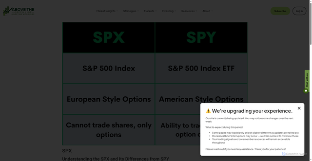 Security scan screenshot of https://abovethegreenline.com/spx/