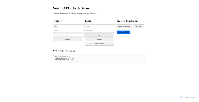 Security scan screenshot of https://vercelapptest.xyz/