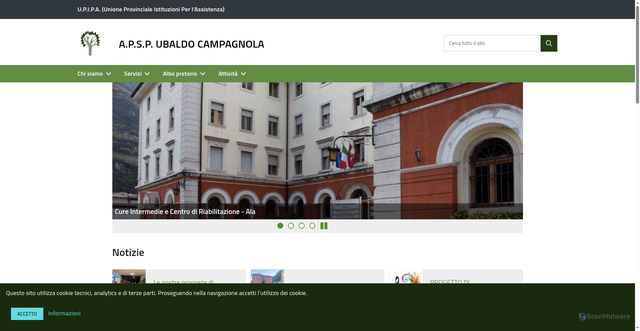 Security scan screenshot of https://www.apspavio.it/