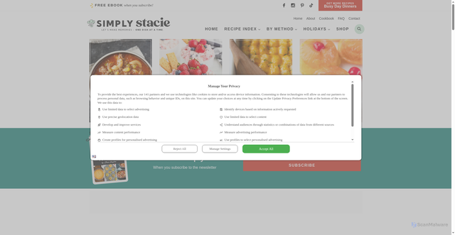Security scan screenshot of https://www.simplystacie.net