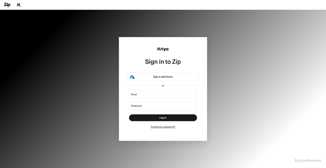 Security scan screenshot of https://kriyatx.ziphq.com