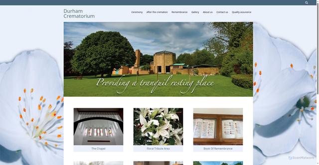 Security scan screenshot of https://www.durhamcrem.co.uk/