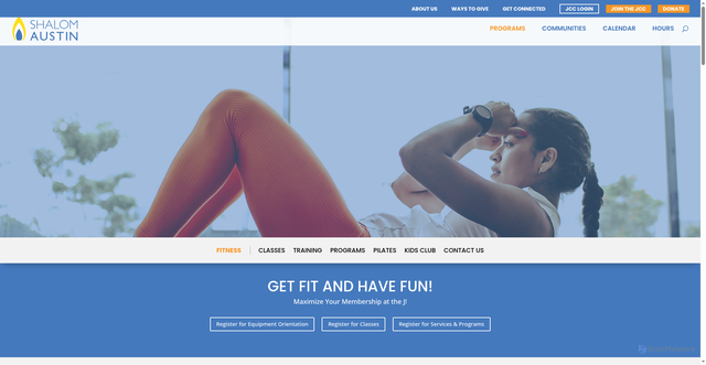 Security scan screenshot of https://shalomaustin.org/fitness/
