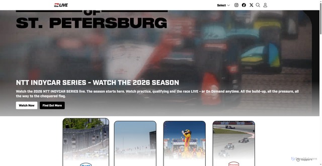 Security scan screenshot of https://www.indycarlive.com/en