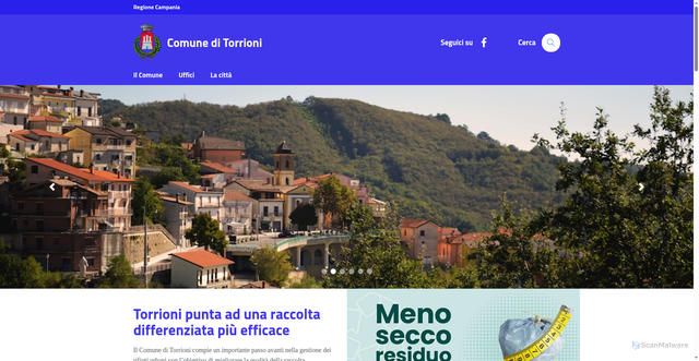 Security scan screenshot of https://www.comune.torrioni.av.it/