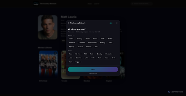 Security scan screenshot of https://watch.tcncountry.com/person/2021