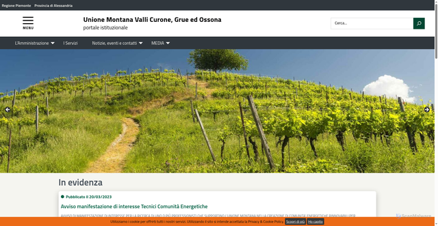 Security scan screenshot of https://www.unionevalcuronegrue.it