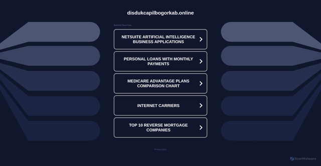 Security scan screenshot of http://disdukcapilbogorkab.online/