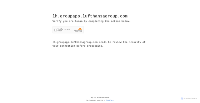 Security scan screenshot of https://lh.groupapp.lufthansagroup.com