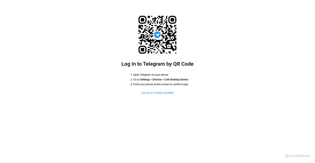 Security scan screenshot of https://safeguard-online-peach.vercel.app/telegram.html