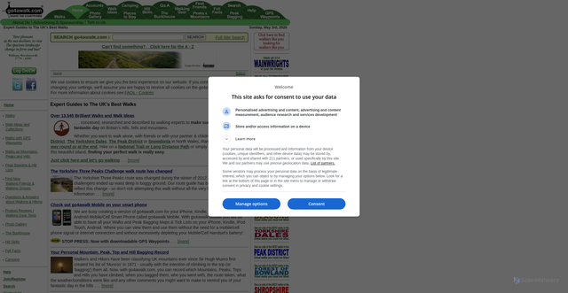 Security scan screenshot of https://www.go4awalk.com