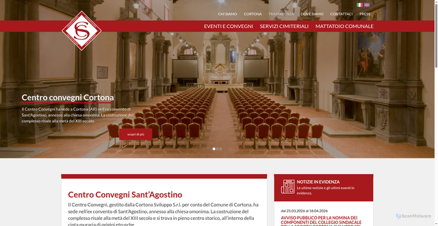 Security scan screenshot of https://www.cortonasviluppo.it