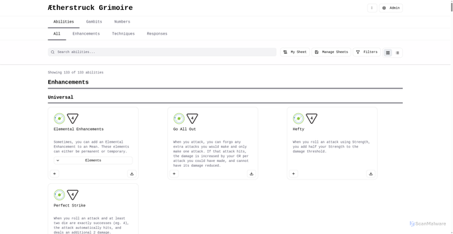 Security scan screenshot of https://aetherstruck.com/
