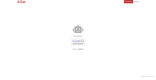 Security scan screenshot of https://claz.org