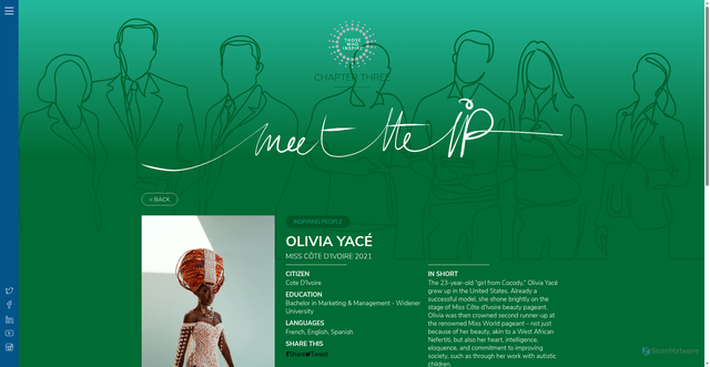 Security scan screenshot of https://www.thosewhoinspire.com/meet-the-ip/olivia-yace/
