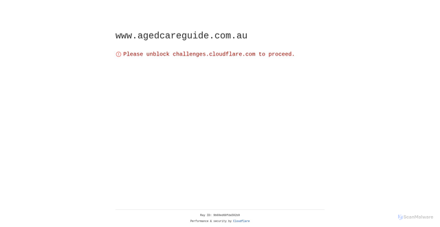 Security scan screenshot of https://www.agedcareguide.com.au/