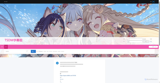 Security scan screenshot of https://tsdm39.com