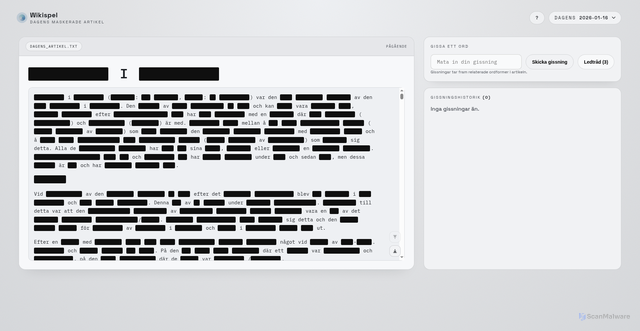 Security scan screenshot of https://wikispel.se