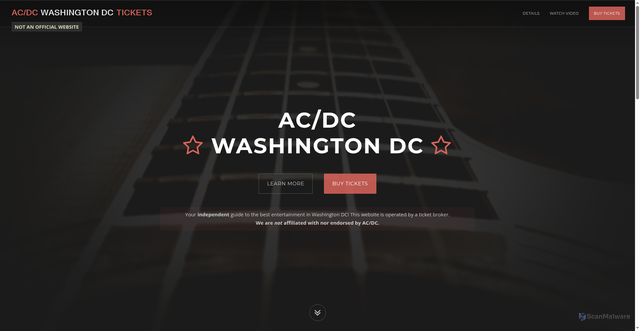 Security scan screenshot of https://www.acdcwashingtondc.com/