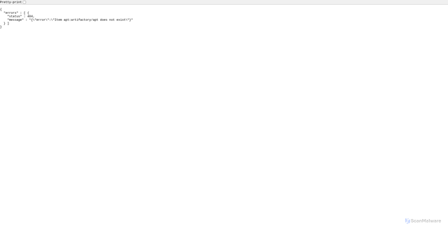 Security scan screenshot of https://apt.artifacts.ui.com