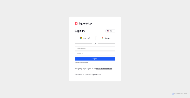 Security scan screenshot of https://app.squaredup.com