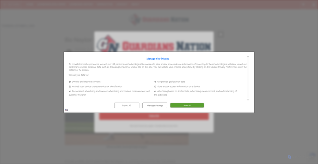 Security scan screenshot of https://www.guardiansnation.com/bo-naylor-is-nominated-for-top-mlb-honor/
