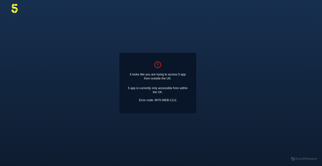 Security scan screenshot of https://www.channel5.com/absentia