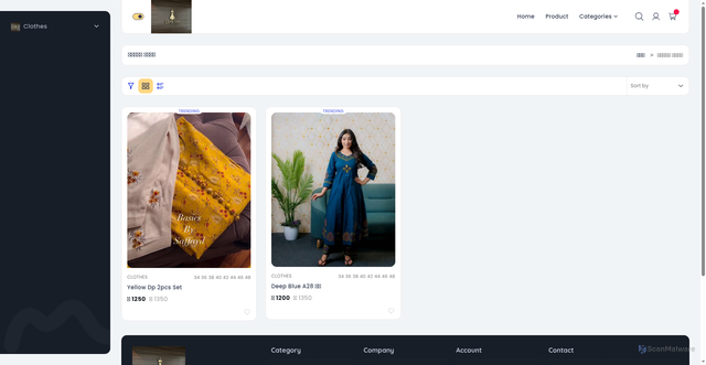 Security scan screenshot of https://qualityqueen.xyz/products/sub-category/co-ord-set