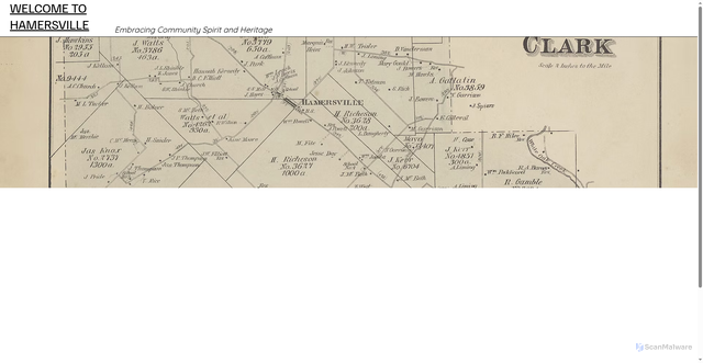 Security scan screenshot of https://www.hamersville.gov/
