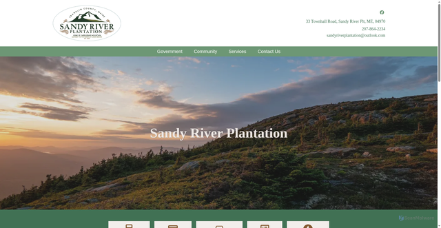 Security scan screenshot of https://www.sandyriverplantation.gov/
