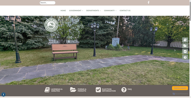 Security scan screenshot of https://townofmoirany.gov/