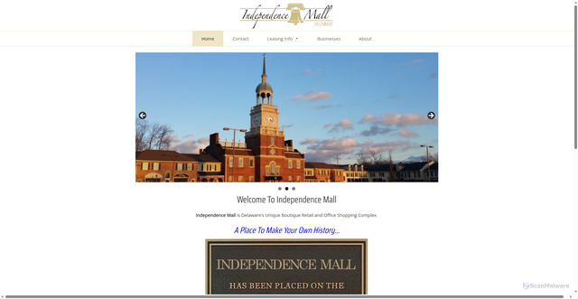 Security scan screenshot of https://independencemallde.com/