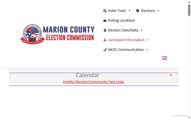 Security scan screenshot of https://marionvotes.com/