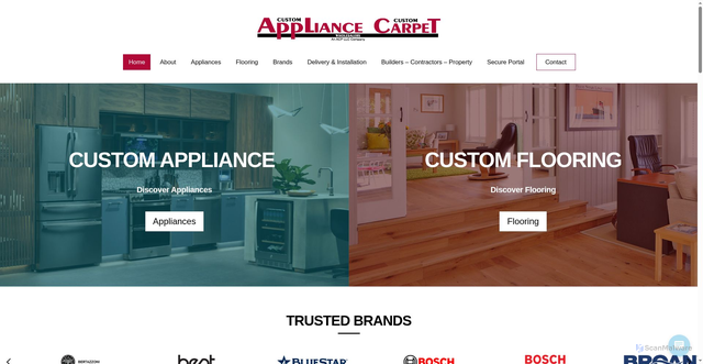 Security scan screenshot of https://custom-appliance.com/