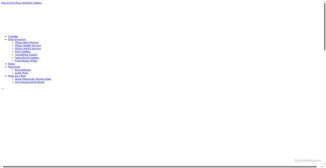 Security scan screenshot of https://democraticwhip.house.gov/