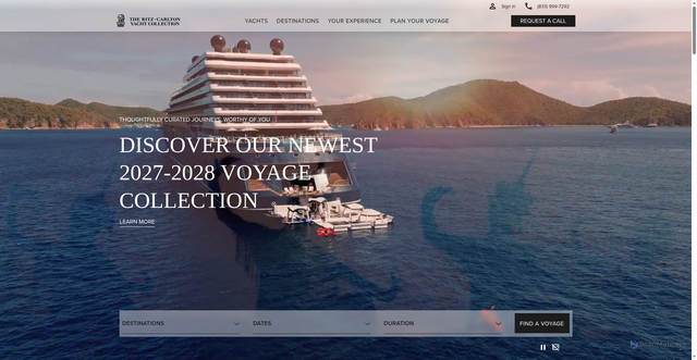 Security scan screenshot of https://ritzcarltonyachtcollection.com