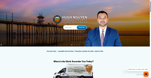 Security scan screenshot of https://ocrecorder.com/