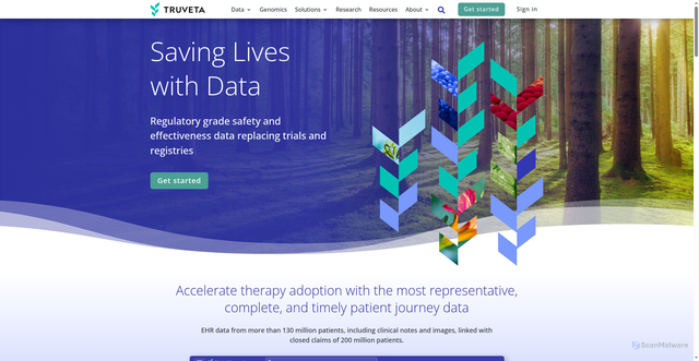 Security scan screenshot of https://truveta.com